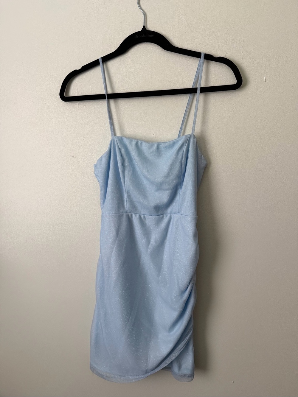 Princess Polly Light Blue Cowl Neck Mini Slip Dress